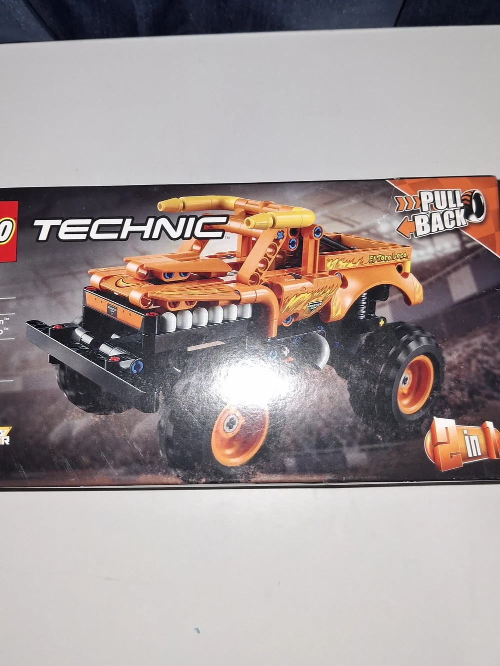 Lego Technic Orange Pull-Back Monster Truck New Retired